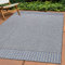 Carpettex Outdoor Teppich Wetterfest 140 x 200 cm Sisal Optik Grau - Ideal für Balkon, Garten, Terrasse und als Küchenteppich - In&Out Teppich Waschbar, Flachgewebe, Pflegeleicht, Vintage Design