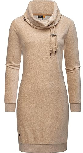 Ragwear Damen Langarm Minikleid kurzes Elegantes Winterkleid Chloe Velvet XS-6XL
