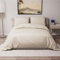 Dreamzie - Housse de Couette 260x240 cm avec 2 Taie Oreiller 65x65 cm - Beige - Parure de Lit 260x240 Adulte en 100% Microfibre - Certifié sans Produits Chimiques (Oeko TEX)