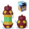 CODiLLO Cantimplora, Botella Niños Plegable de Silicona Sin BPA, Idea Regalo (550 ml, Fútbol Amarillo Rojo)