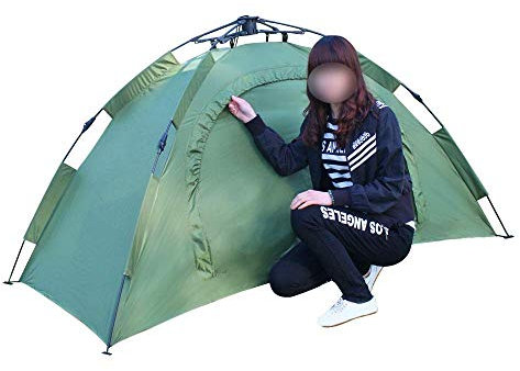RajoNN Campingzelt Outdoor TentCamping Camping Einzel-Automatikzelt Doppelschichtiges, regensicheres Automatikzelt Free Ride Offenes Zelt Angeln Winterzelt