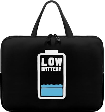 Suhoaziia Laptop-Hülle, 25,4 cm (10 Zoll), niedrige Batterie, Laptophülle, Computertasche, Tablet-Tragetasche mit Griff, wasserdichte Tragetasche, Handtasche, Kuriertasche, Aktentasche für