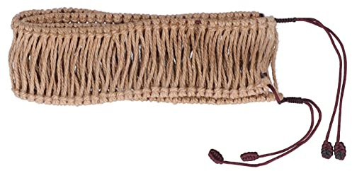 FLEXMAN Handpan Dekoration, Rattan Seil, 13 Farbige Zungentrommel Dekoration aus Stahl, Gewebter Ring, Handgefertigt, Geflochten für Ätherische Trommeln Jeden Stils