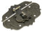 QUARKZMAN Antike Verschlüsse Embossing Latch Haspe Vintage Antik-Verschlüsse Dekorative Haken Beschläge für Vorhänge-Schloss Schlösser Truhen Kisten Schieber Holzkiste Koffer 76 x 56 mm