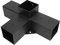 Kit De Fixation pour Pergola, Supports De Poteaux en Bois Galvanisé Très Résistants Petite équerre Noire à Angle Droit Kit De Quincaillerie pour Pergola DIY avec Vis pour Gazebo