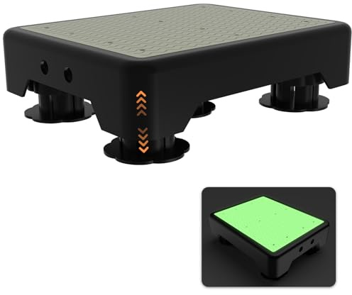 Adjustable Step Stool for Adults, Noctilucent Bed Step Stools, 660 LBS Capacity Non-Slip Safety Step Platform Indoor and Outdoor for Seniors and Kids, Wide Step Stools Elderly Assistance at Night