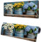 Mauspad XXL 1400x600x3mm, Große Blume Mousepad Schreibtischunterlage, Gaming Mauspad Eimer, Erweiterter rutschfeste Gummibasis Tischunterlage Schreibtisch, Mouse Pad mit Vernähten Kanten Für Home K-8