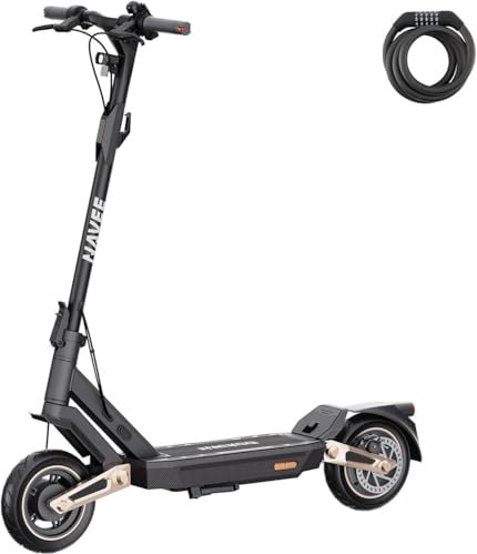 NAVEE Monopattino Elettrico Adulto ST3 Pro, Massima 1350W, Autonomia 75km, Batteria 596Wh, Pneumatici tubeless 10, IPX5, Luce Ambientale, Blocco Bluetooth, TCS Anti-Scivolo