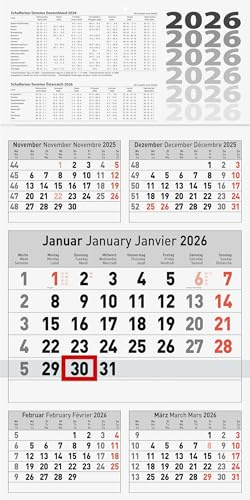 BRUNNEN 5-Monatskalender '26 | 300×585 mm