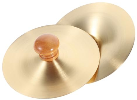 UPKOCH Mini Kupferhand-Becken Kleine Handbecken Traditionelles Percussion-Instrument Für Tanzaufführungen Partys Und Feierlichkeiten 1 Paar Kompakt Und Tragbar