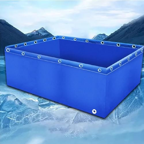 Aquarium Pool PVC Canvas Haltetank mit Ablassventil – temporäre Wasserspeicher für Salzwasserfische, 0,5 mm