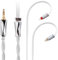 FAAEAL IEM Cable, 8N Monocrystalline Copper Silver Plated Cords, 1.3m in Ear Monitor Cable for K&Z ZS10 AS10 ZS6 ZSR ZSA AS10 AS16 TRN V80 V90 etc 3.5mm Plug(0.78mm-2pin 4.2ft)