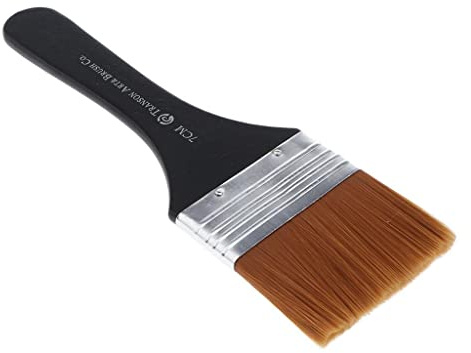 predolo Pinceau Professionnel pour Aquarelle, Acrylique et Huile, Manches en Bois, Largeur 7cm
