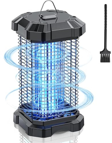 Jawlark Lampe Anti Moustique Électrique 4200V, Piege a Mouche Puissante 18W pour Intérieur et Extérieur, Protection Contre Les Moucherons, Mosquito et Insectes