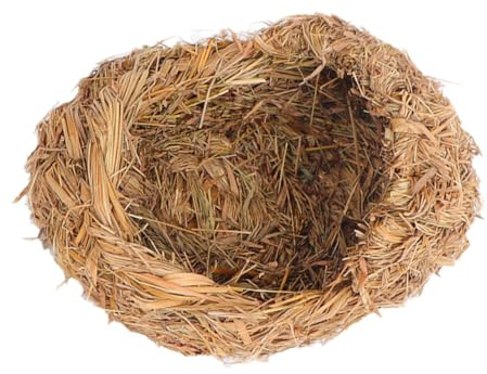 Geflochtenes Haustierhaus aus Gras als Gemütliches Schlafnest | Naturgras Optik, Handgefertigte Verarbeitung, Rückzugsort zum Schlafen, Verstecken und Nisten für Kleintiere