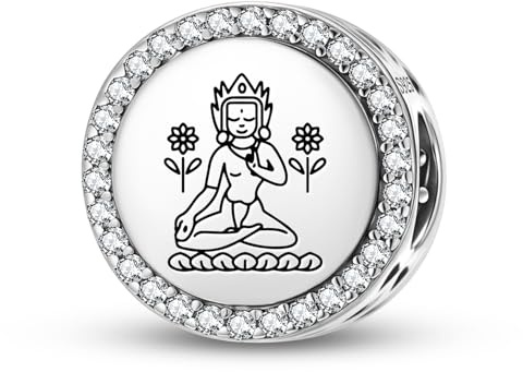 Magic Charms 925 Sterling Silber Buddhist Gods Sita Tara Schmuck Fit Armband Charme ethnische kulturelle Symbole Geschenke für Frauen