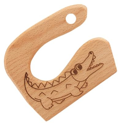 Veemoon Couteau Cuisine en Bois pour Garçon et Filles, Outil de Découpe Sécurisé et Créatif, Taille Adaptée, pour Maison de Poupée, pour Couper Fruits et Légumes, Ustensile Ludique