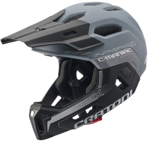 Cratoni C-Maniac 2.0 MX Fullfacehelm Fahrradhelm MTB-Helm, Black