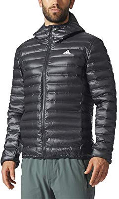 adidas Homme Varilite Hooded Down Jacket, Black, S