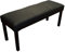 Quattro Meble Schwarz 100% Echtleder Sitzbank Leder Hocker Sitz Bank Polsterbank Rindsleder (75 x 40 cm)