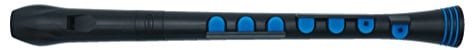 Blockflöte + Schwarz/Blau mit Hartschalenkoffer (6)