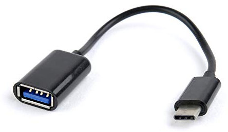 Gembird AB-OTG-CMAF2-01 USB Tipo C USB Type-A Negro Adaptador de Cable - Adaptador para Cable (USB Type-C, USB Type-A, Macho/Hembra, 0,2 m, Negro)