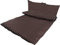 MB Warenhandel24 4-Teilige Hochwertige Renforcé-Bettwäsche Uni Schokobraun 2X 135x200 Bettbezug + 2X 80x80 Kissenbezug (Renforcé Uni Schoko, 4 teilig 135x200+80x80 cm)