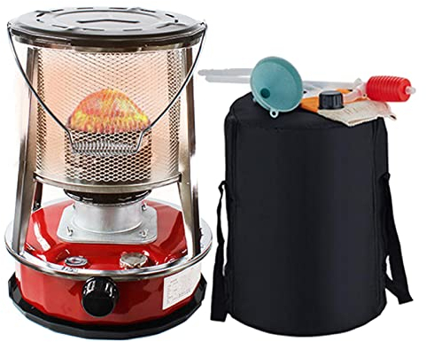 JYSSH Outdoor Petroleum Ofen Heizung, Tragbare Petroleumheizung, Edelstahl Kerosin Heizofen, Diesel-Kocher, Kerosinöl-Heizung Für Zuhause Camping Barbecue, Zelt Heizung,Black