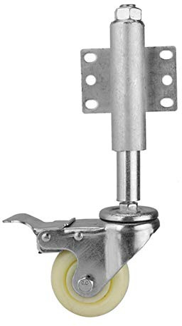 Federbelastetes Rad, federbelastetes Design 7, 6 cm Nylon Torrad Torfederrollen mit Bremse für mechanische Maschinen für Farm und Holztore