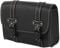 VOBOR Motorrad Satteltasche Leder Schwarz-Motorrad Hecktasche,Travel Motorrad Tasche Heck mit 2 Befestigungsriemen
