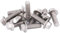 10 Pezzi M8 304 Bullone in Acciaio Inossidabile M8 Viti Esagonali Bulloni Elementi di Fissaggio Testa Esagonale con Flangia Argento(M8*25)