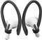 ICARERSPACE 2 Paar AirPods Ohrhaken für Pro 2, Pro, 4, 3, 2 & 1, Verbesserte Anti-Rutsch-Sport-Clip-Haken, Schwarz