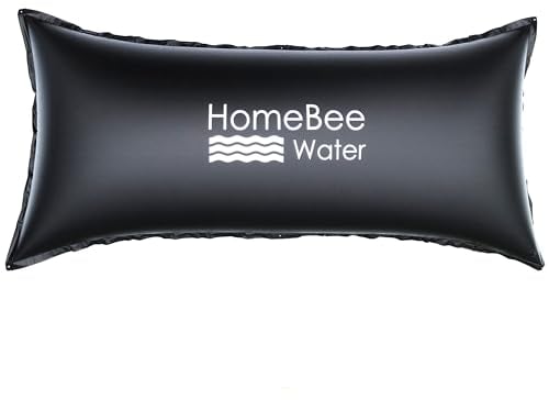HomeBee® Poolkissen Winter XXL (2 x 4 Meter) - Winterkissen für die Poolabdeckung - Winterfeste Abdeckung - Kissen für Pool, Luftkissen, Poolpolster, Überwinterung