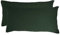 jilda-tex Bio-Bettwäsche Musselin Medina 100% Bio-Baumwolle Knitterlook Bügelfrei Uni Made in Green (Waldgrün, 2X 40x80 cm)