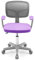 LIFEZEAL Sedia Scrivania Bambini, Sedia Girevole, Altezza Regolabile e Ergonomico, per Bambini, da Cameretta, con Braccioli, Schienale e Sediolina Imbottita, per Bimbo 3 Anni+, Max150kg(viola 2)