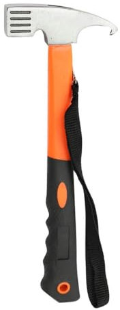 MiOYOOW Camping Hammer, Carbon Steel Tent Stake Hammer Tent Mallet with Hook for Camping Hiking Backpacking Gardening