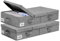 GUILY SECJA Underbed Storage Boxes, 2 Pack Large Foldable Under Bed Storage with Lids, Handles and Labels, Organiser Drawer for Clothes, Blankets
