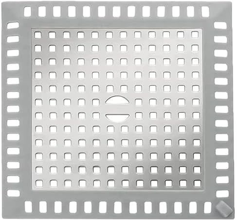 Tapa Desague Ducha Rejilla Desague Ducha Tapa Desague Plato Ducha Cuadrado Rejilla Acero Inoxidable Plato Ducha Rejilla Plato Ducha para Baño, Cocina, Fregadero y Más (12,5 cm x 12,5 cm)