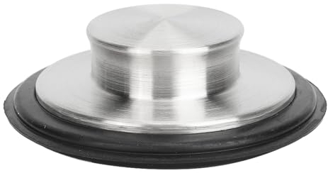 MIXCUT 2 Tapones para Fregadero de Cocina de 8 Cm, para Evitar Residuos de Alimentos, Cubierta de Drenaje de Fregadero de Acero Inoxidable para Salón de Belleza y Cocina