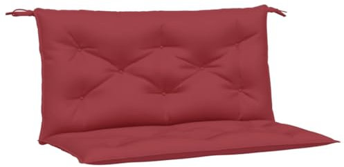 vidaXL Cuscini per Panca 2 pz Rosso Vino 100x50x7cm in Tessuto Oxford