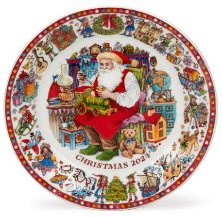 Dunoon Assiette décorative de Noël 2024 - 20 cm