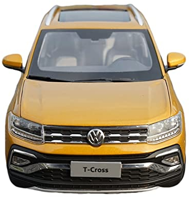 EMRGAZQD Motorfahrzeuge Replika Auto Maßstab 1:18 Für Volkswagen T-CROSS Legierungsdruckguss-Metallsimulations-Miniauto-Replika-Modellspielzeug Originalgetreue Nachbildung