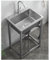 Evier exterieur inox 55x45cm 58x43cm 60x45cm 65x45cm 68x45cm 72x45cm Evier Cuisine lavabo autoportant für Restaurants, Garage(W 45 x H 40 cm)