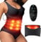 Red Light Therapy for Body: Infrared Light Therapy Belt Massage Pad with Vibration for Back, Waist, Shoulder, and Belly Pain Relief, Portable Relaxation for Home, Men & Women (Deep Black)