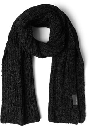 CECIL Damen B572652 Chenille Knit Scarf, Black, A