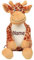 Schnoschi Kuscheltier mit Namen oder Initialen Bestickt, personalisiertes Stofftier, individuelles Schmusetier mit Wunschnamen (Giraffe)