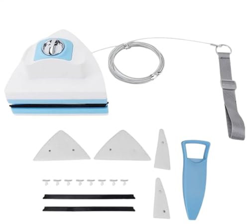 Acunny Outdoor Magnetic Window Cleaner, Magnetic Window Cleaner, Ergonomic Adjustable Wiper Brush - Magnetic Glider Washer, Household Cleaning Tool for Higher