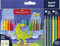 FABER-CASTELL 554222 - Filzstifte Set Dino, 24 Fasermaler in Standard- und Pastellfarben