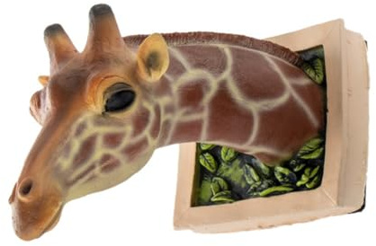 Rinteea Fantast Costumes Giraffe Wall Mounted Foam Sculpture Hanging Animal Decor Bedroom Decoration Kid Gifts Easy Install