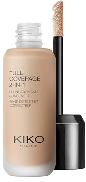 KIKO Milano Full Coverage 2-In-1 Foundation & Concealer 47 - NG60, 2 In 1 Foundation And Concealer, Superior Coverage